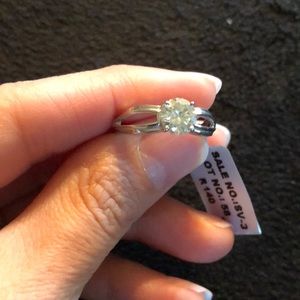 Moissanite Silver Ring